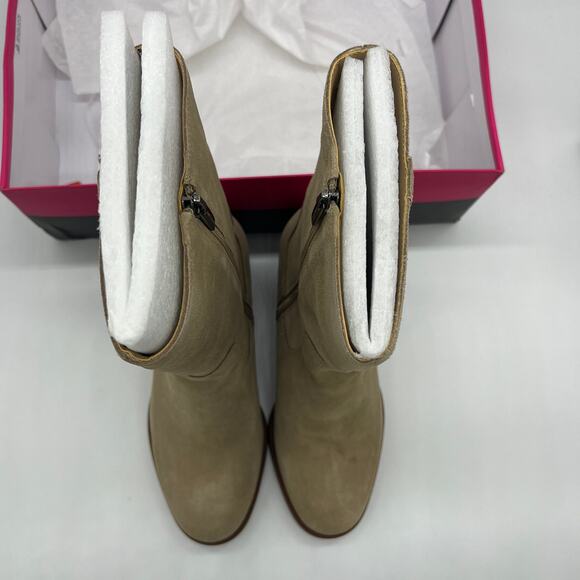 Vince Camuto Mid-Shaft Suede Boots Size 7.5 Wide Zelcinna Tortilla - Picture 5 of 12